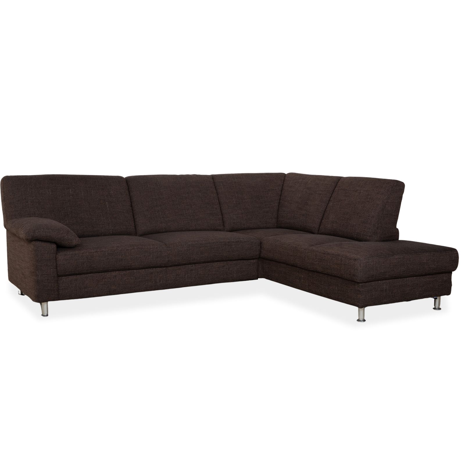 Canapé d'angle Ewald Schillig Concept Plus en tissu brun gris