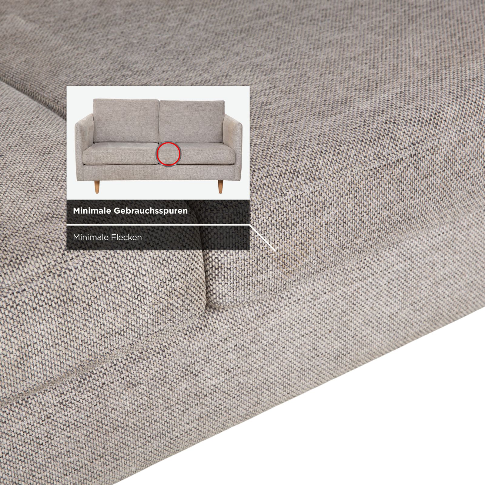 photo furniture Canapé 2 places BoConcept Indivi en tissu gris