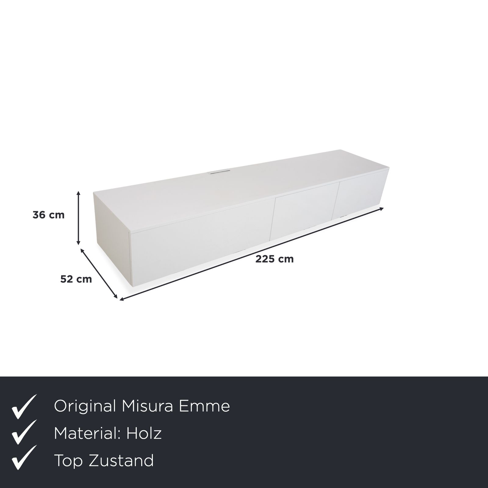 Buffet mural Misura Emme Taoday en bois blanc photo furniture