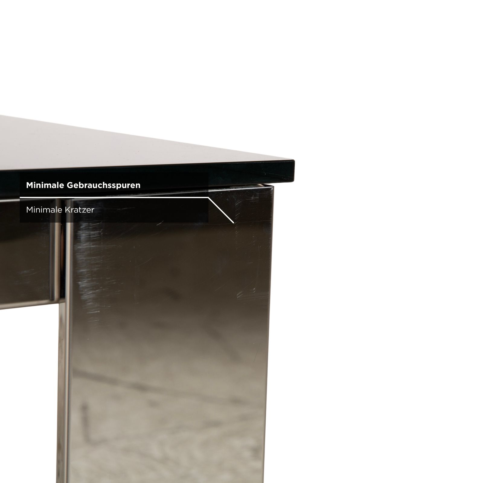 photo furniture Table à manger Bacher Glas, chrome argenté