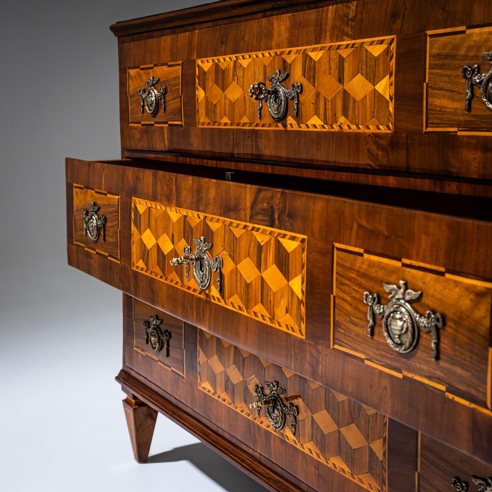 Louis XVI Marquetry Chest Of Drawers, Late 18th Century photo 6130.0