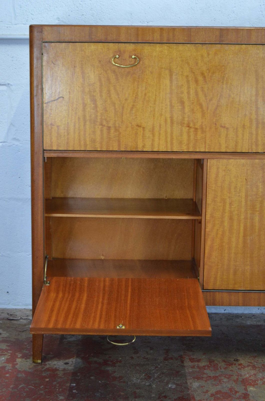 photo for sale Greaves & Thomas Furniture   Mid Century Writing Desk / Drinks Cocktail Bar (Set Of Sex Education)