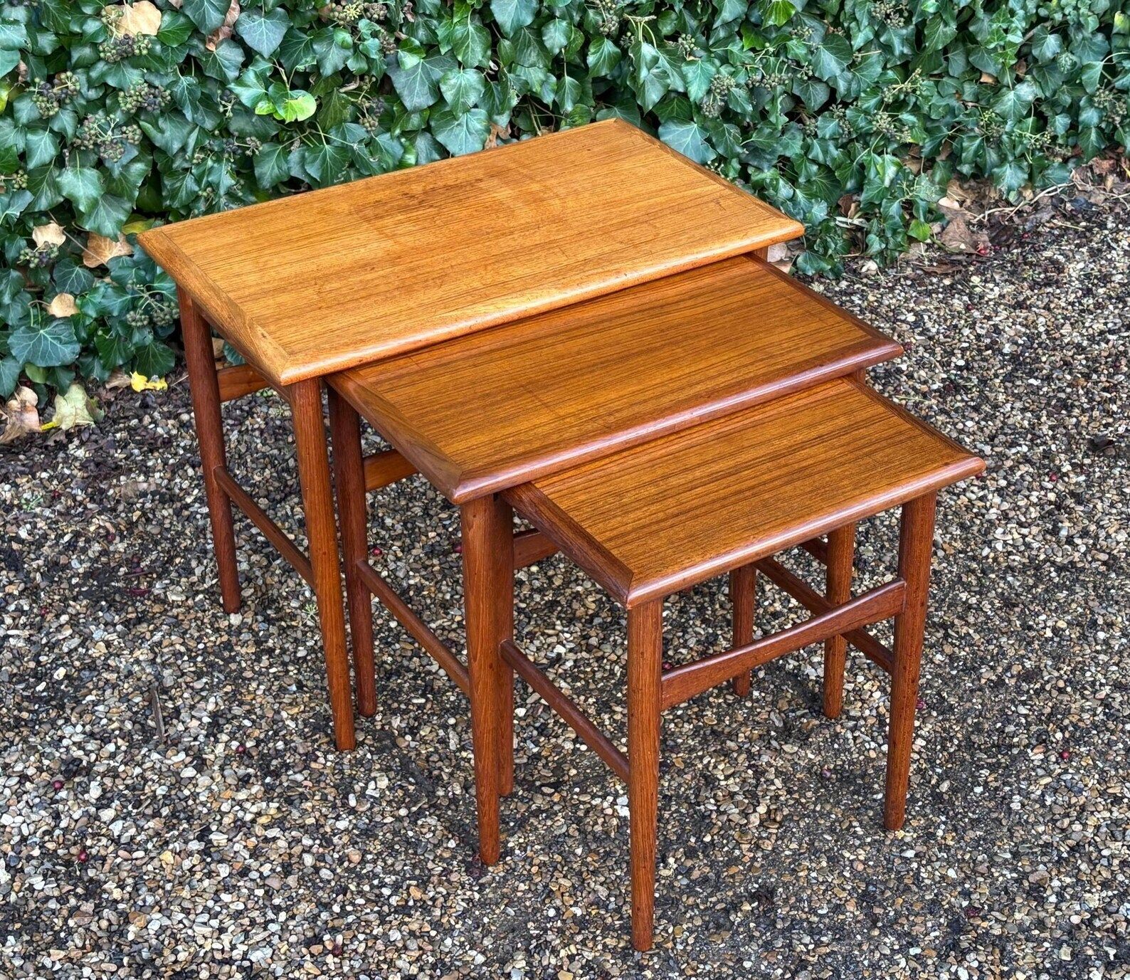 Vintage 1960’s Kai Kristiansen Teak Nest Of Tables photo furniture