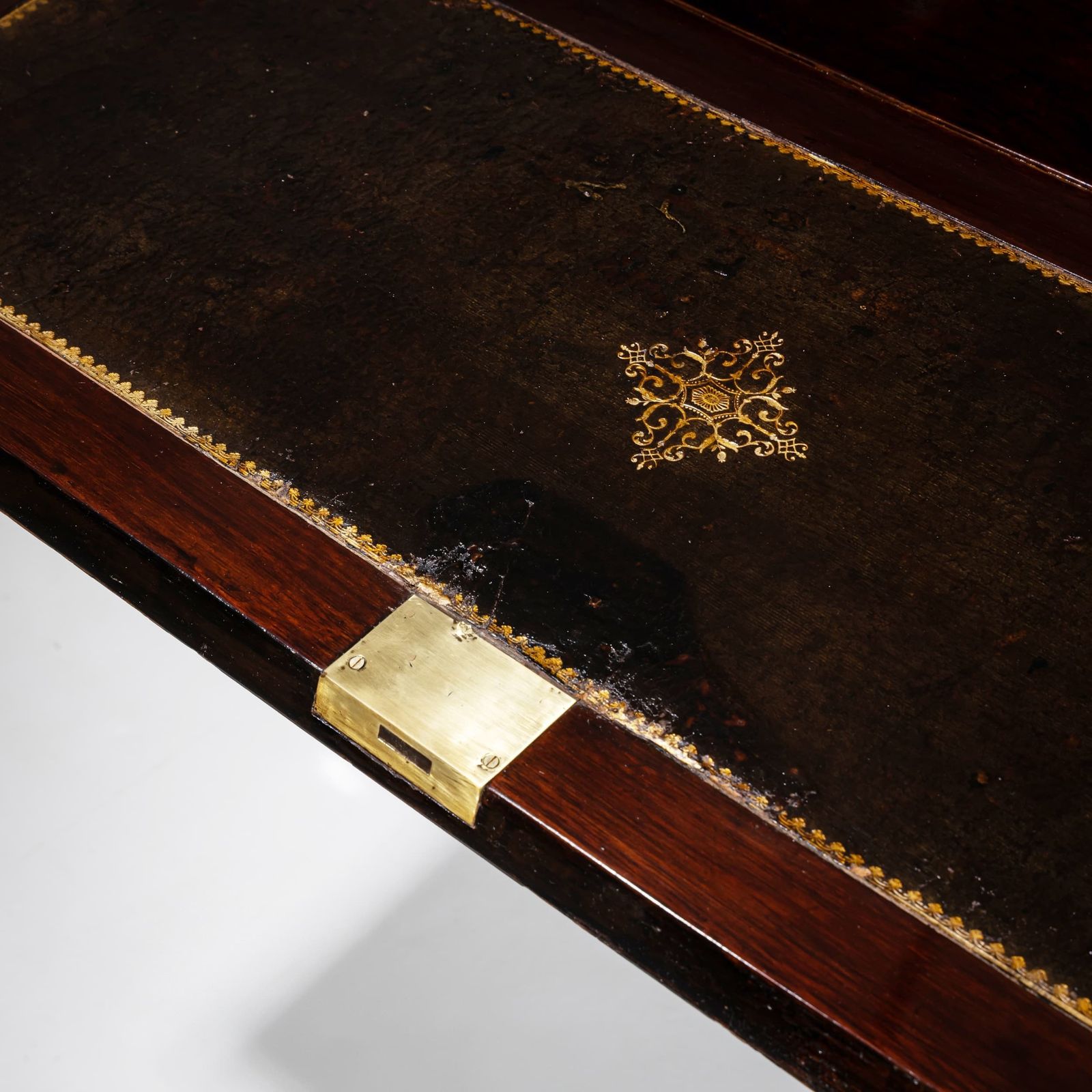 10500.0 Baroque Fall Front Secretary With Marquetry Surface, 18th Century photo