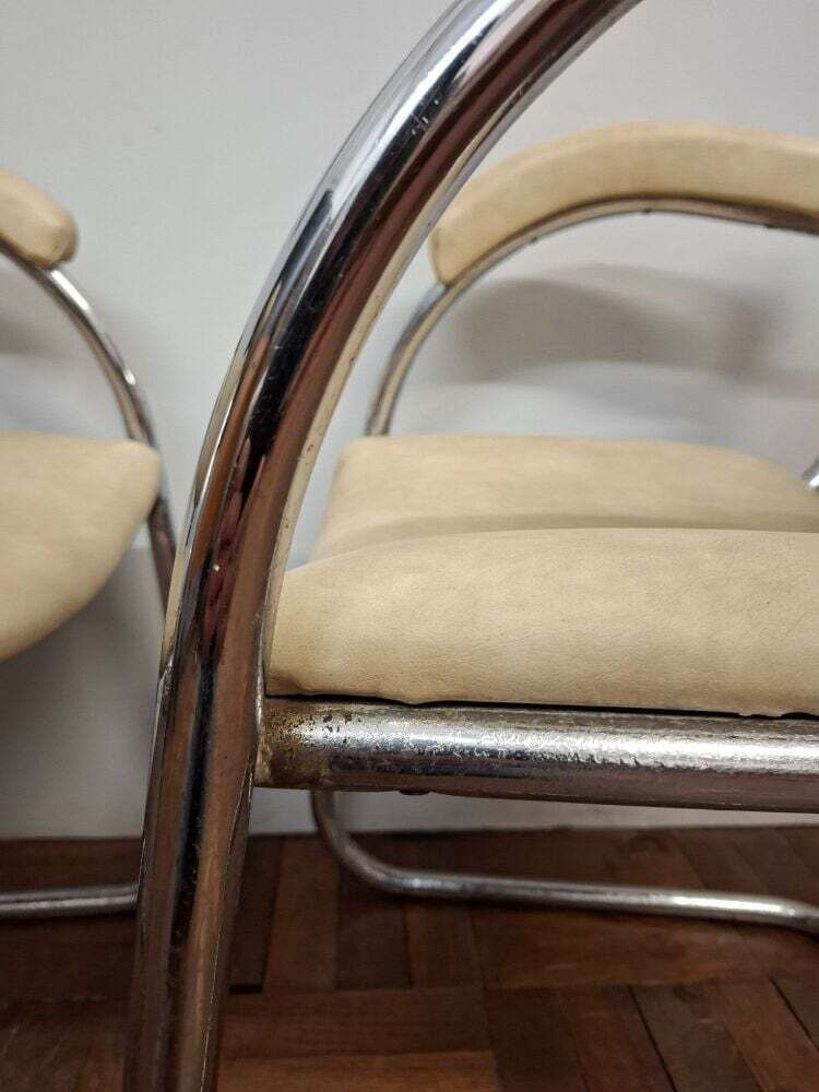 Art Deco Modernist Armchairs By Pel photo vintage