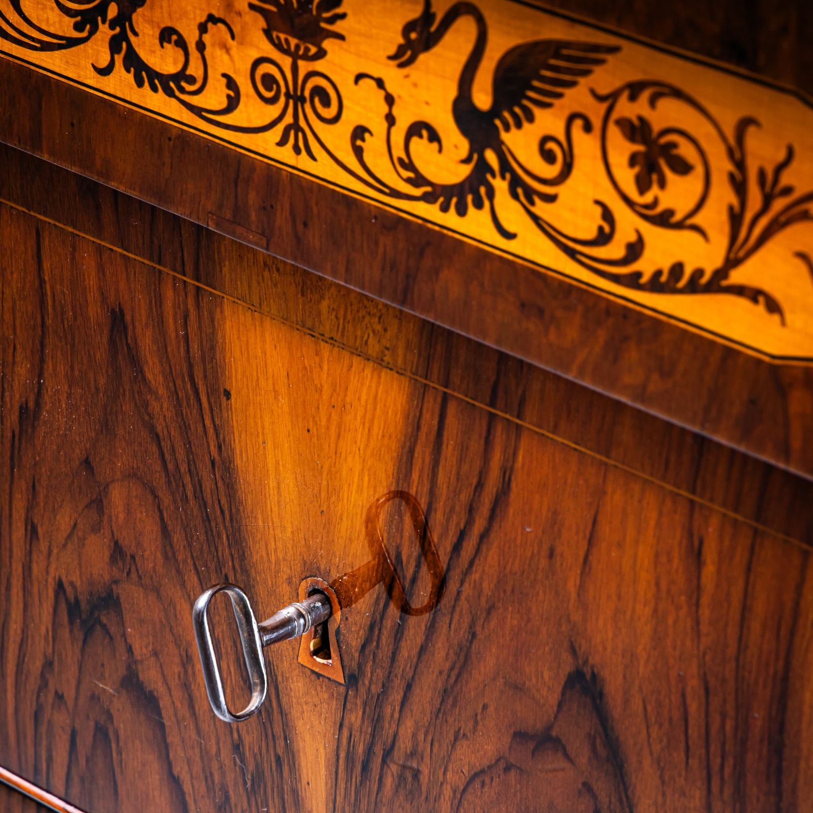 3950.0 Biedermeier Chest Of Drawers With Marquetry, Italy, 19th Century photo