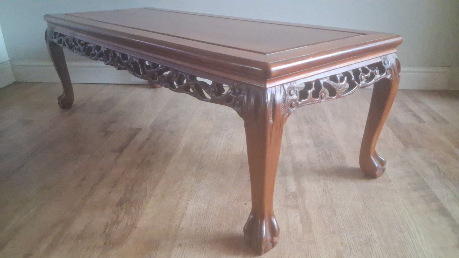 Outstanding Oriental Chinese Carved Rosewood Mid Century Drinks /Coffee Table photo Furniture