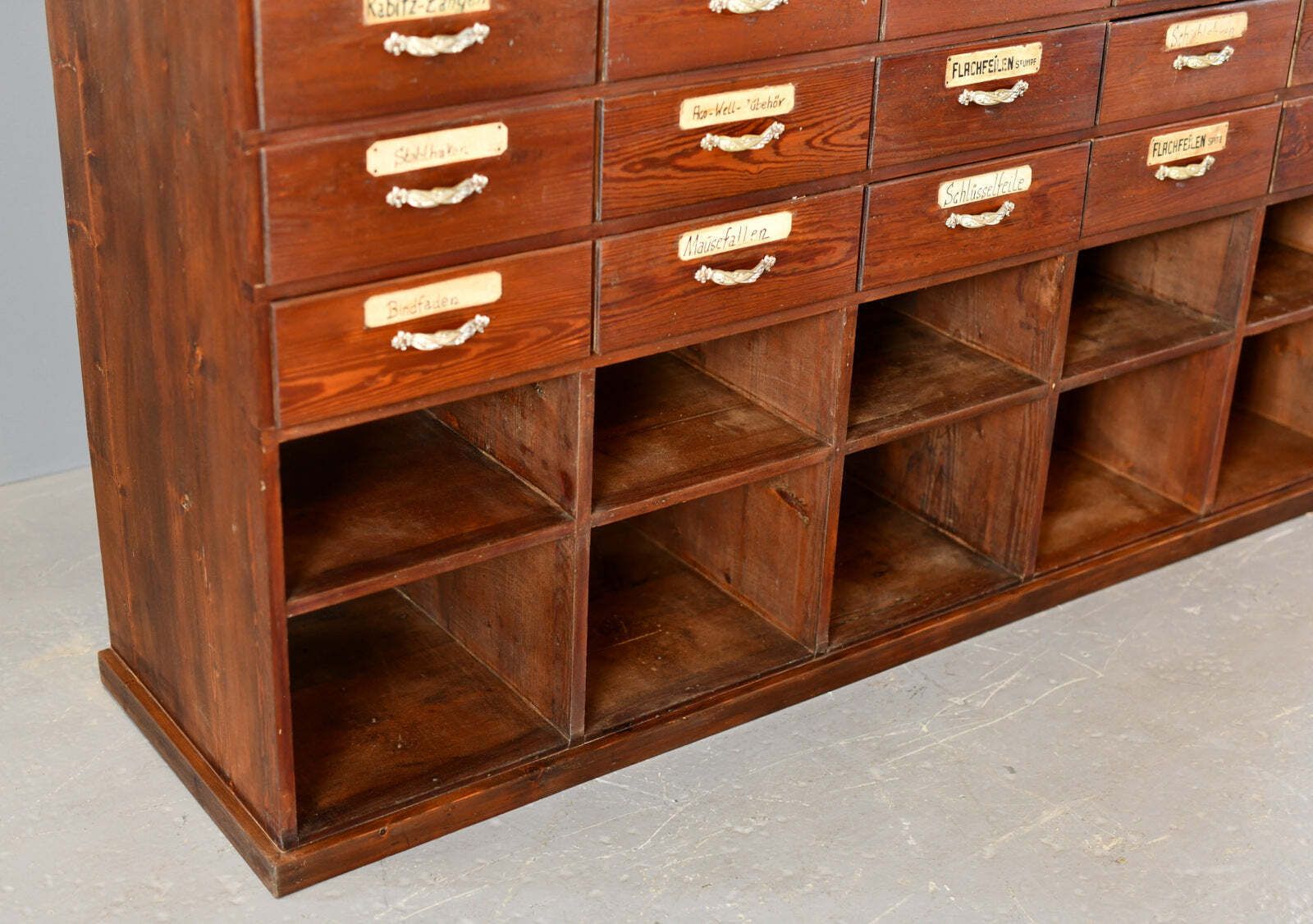 Art Nouveau Ironmongers Drawers Circa 1910 photo for sale