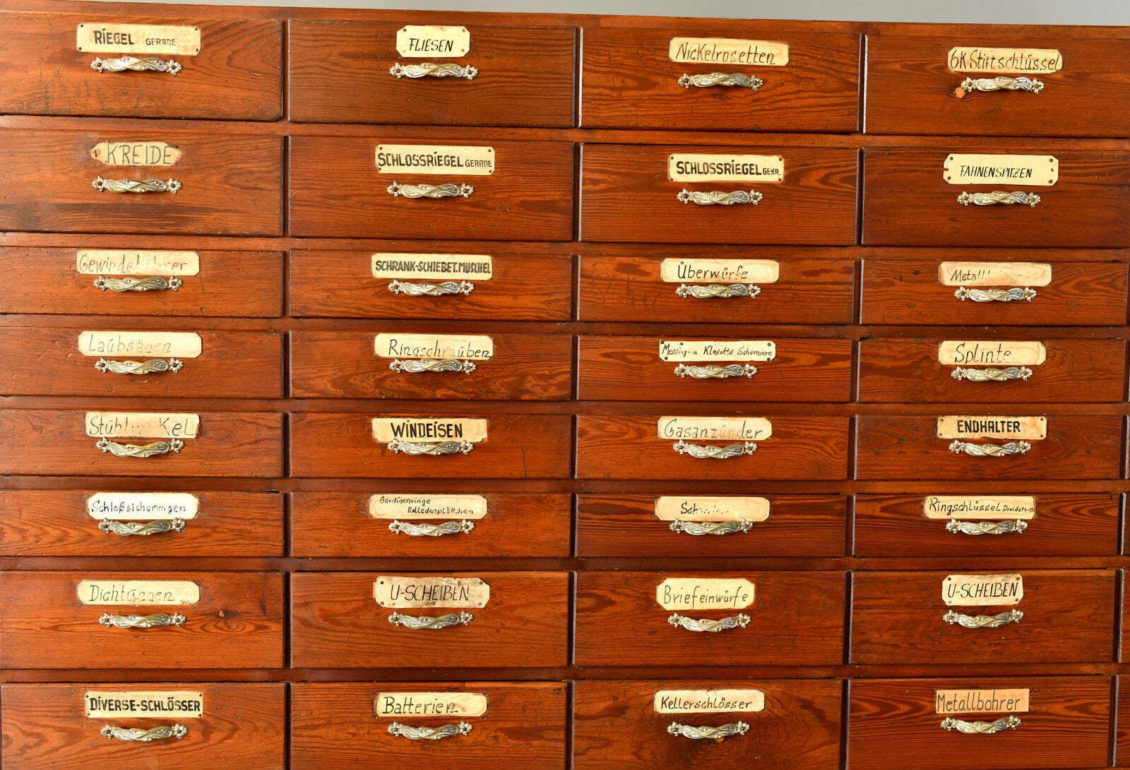 Art Nouveau Ironmongers Drawers Circa 1910 photo vinterior