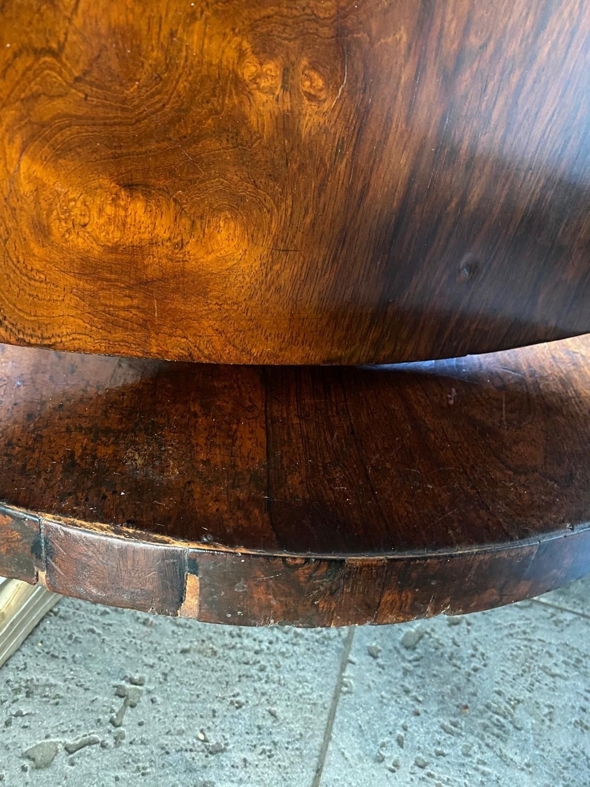 Antique Mahogany Tilt Table With 8 Chairs photo furniture