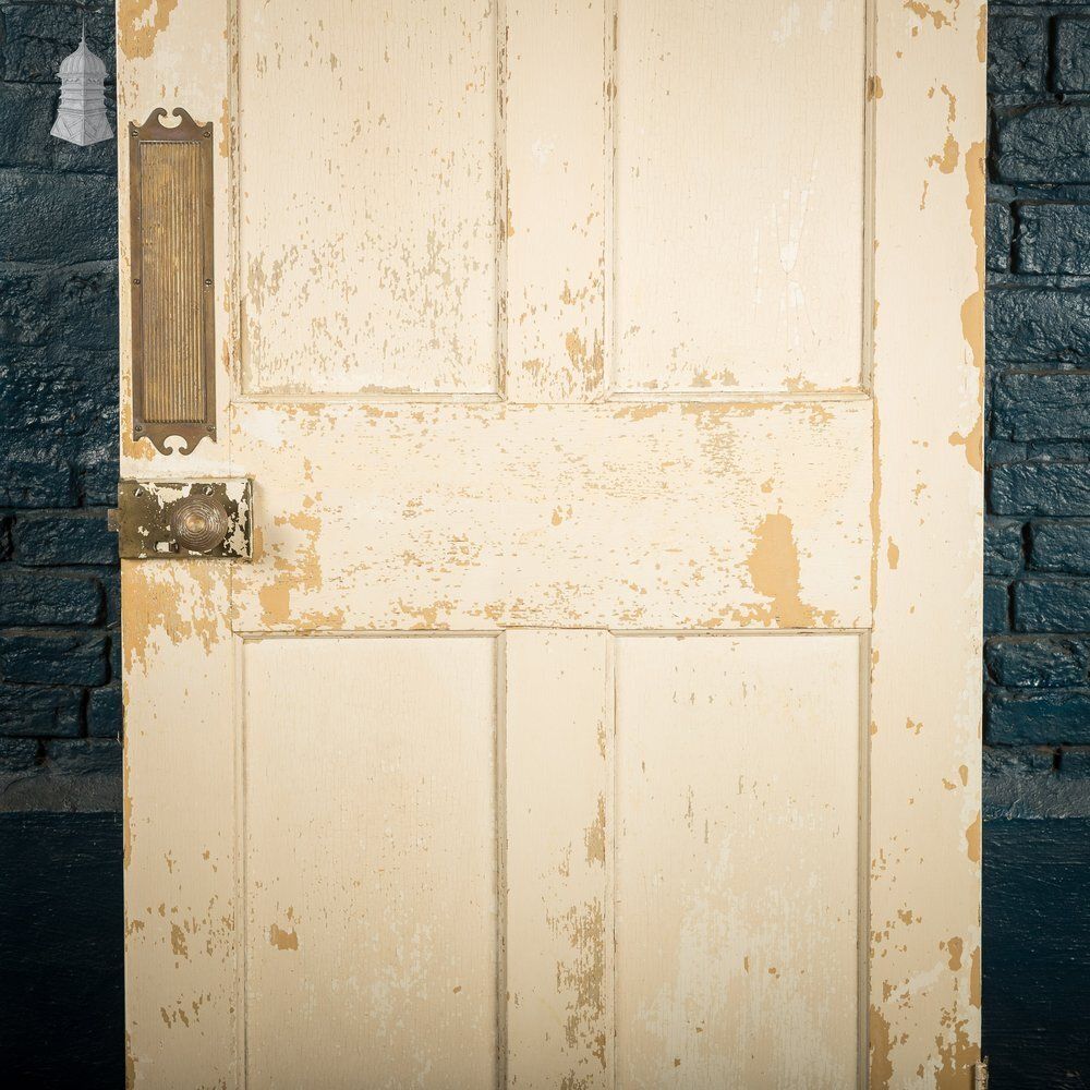 Home Fixtures Moulded Panel Door, 4 Panel, Distressed Paint photo