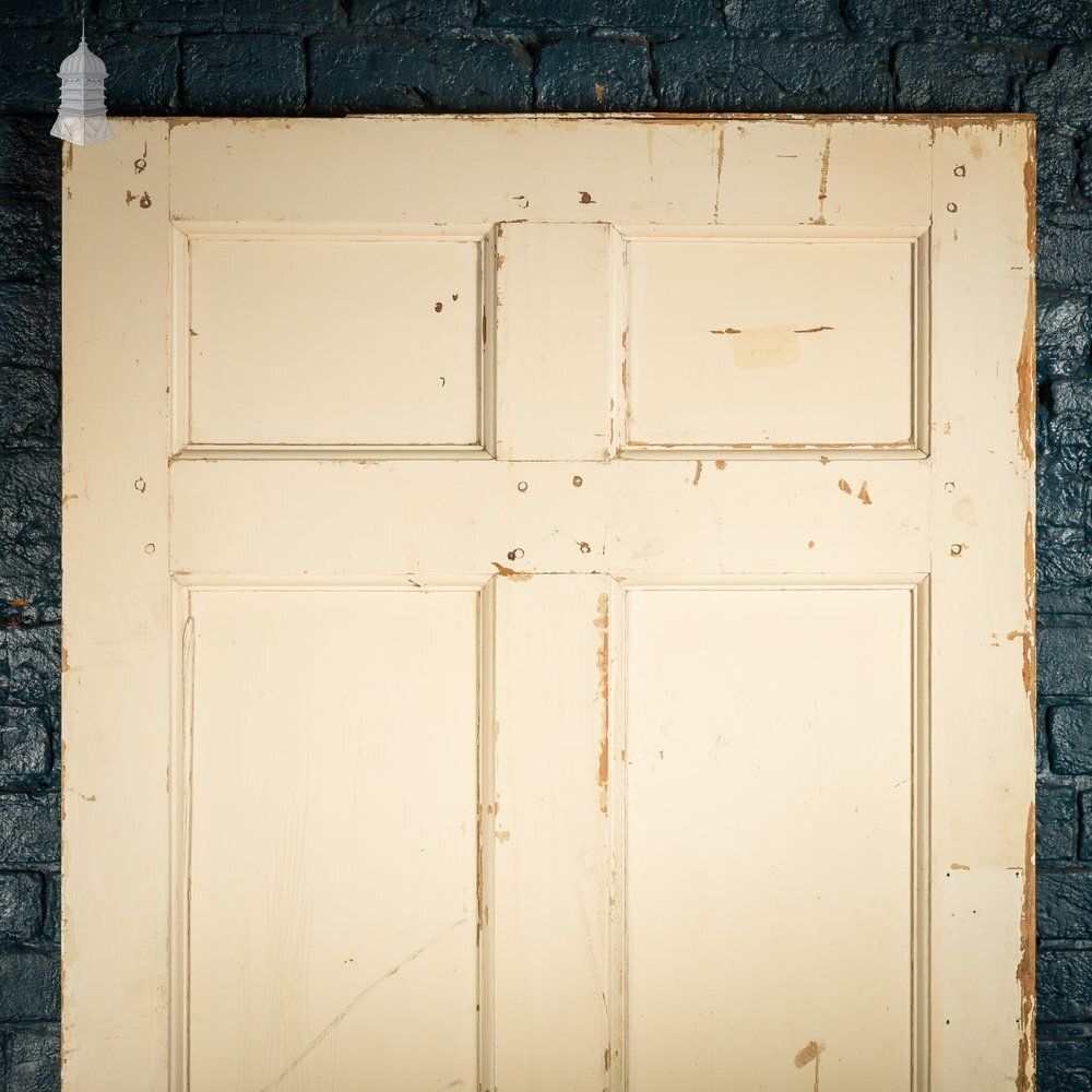 6 Panel Door, Six Moulded Panels, White & Brown photo furniture