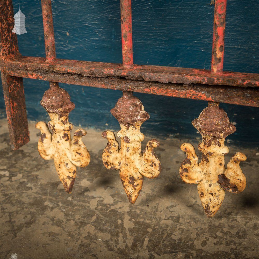 Iron Gate With Decorative Finials photo Home Fixtures