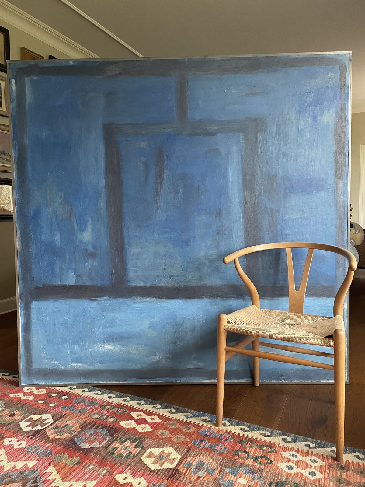 Painting By Contemporary Artist Marcel O'connor, Huge Abstract Canvas photo for sale
