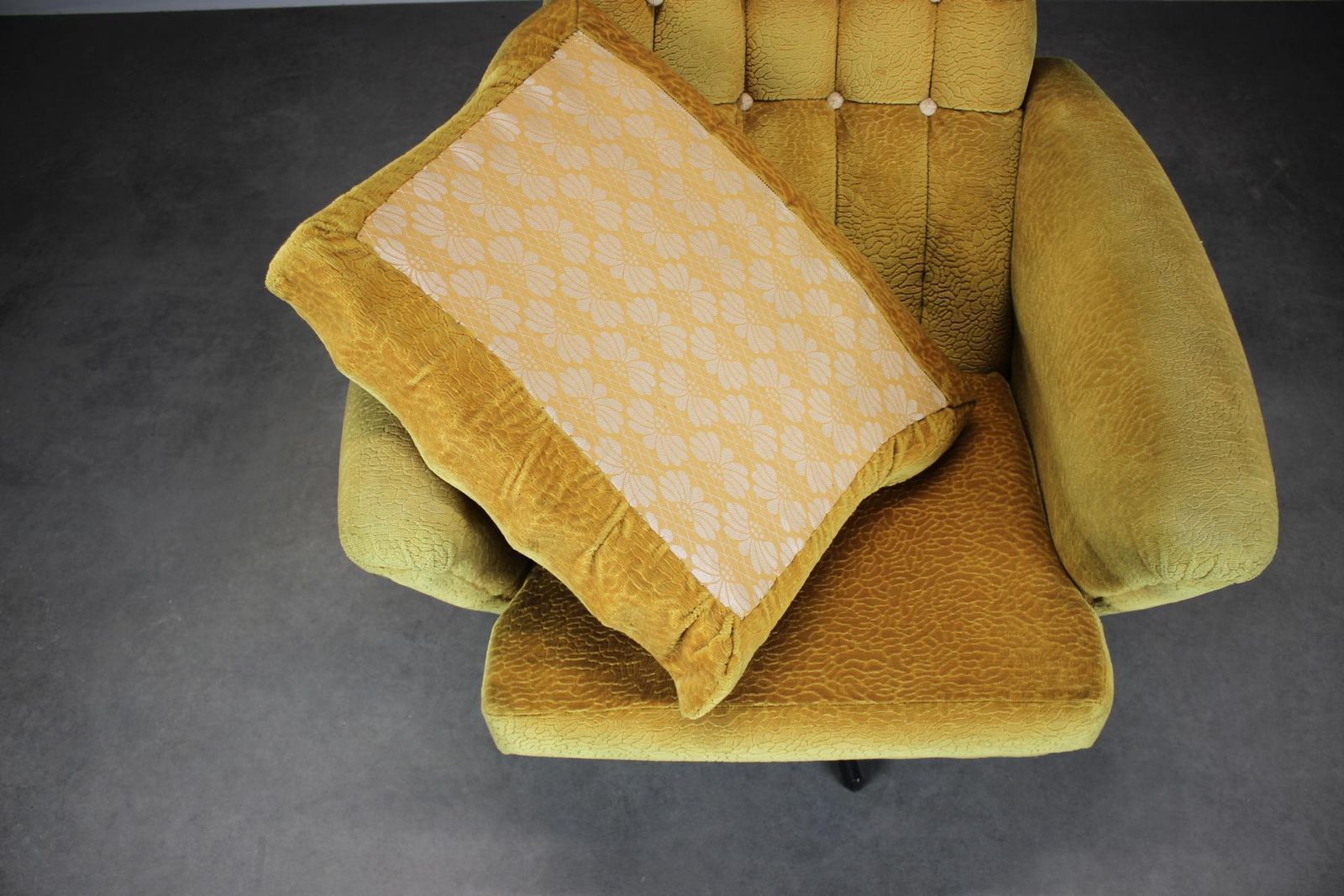 1960s Mid Century Wingback Swivel Lounge Chair From Czechoslovakia photo 764.0