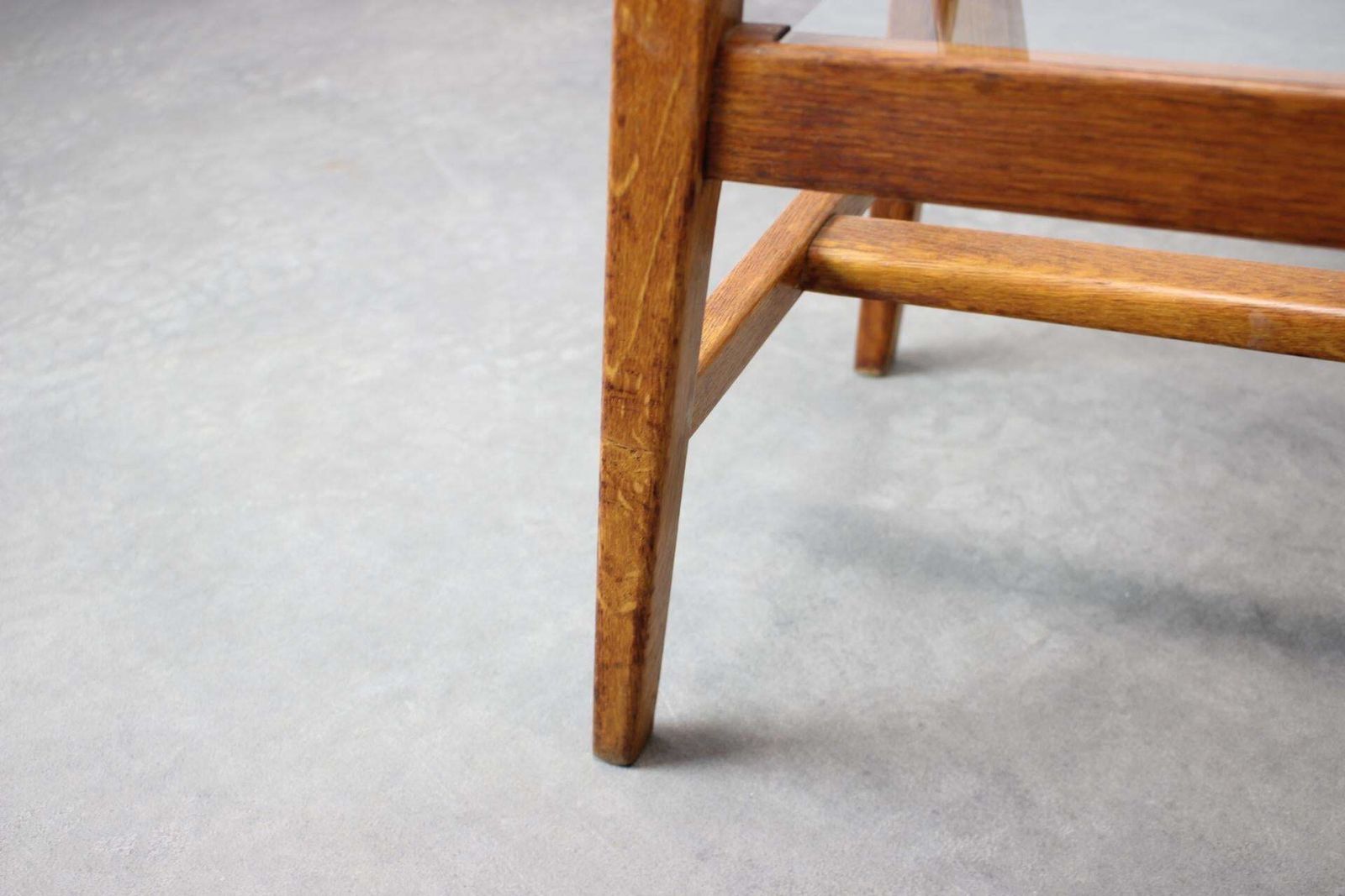 Uluv Mid Century Wooden Plant Stand With Glass Shelf, 1960s Czechoslovakia photo vintage