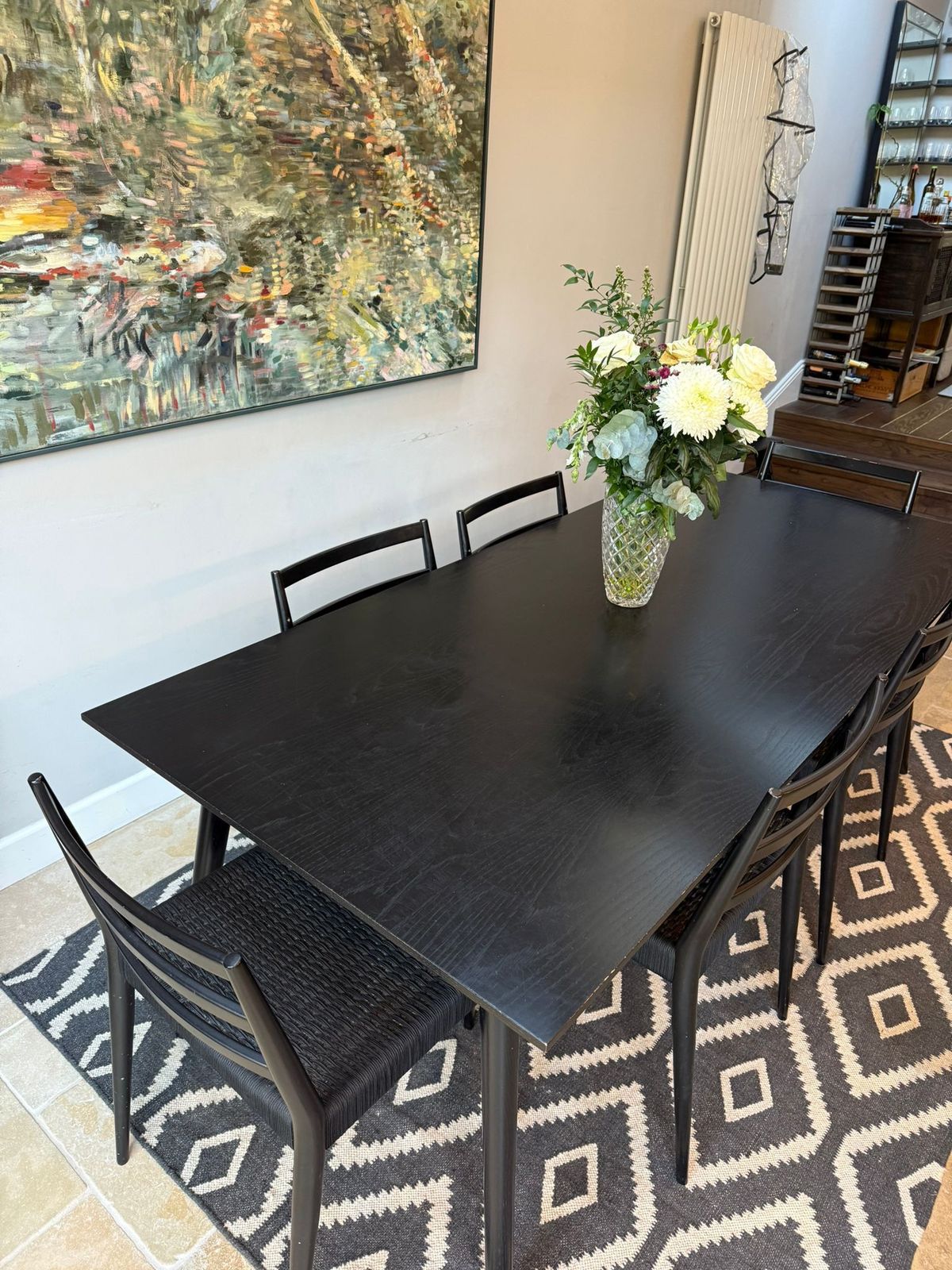 Beautiful Designer Table (&Tradition Sk5) & West Elm 6 Chairs (Holland Dining) Set Rrp £3800 photo 1200.0