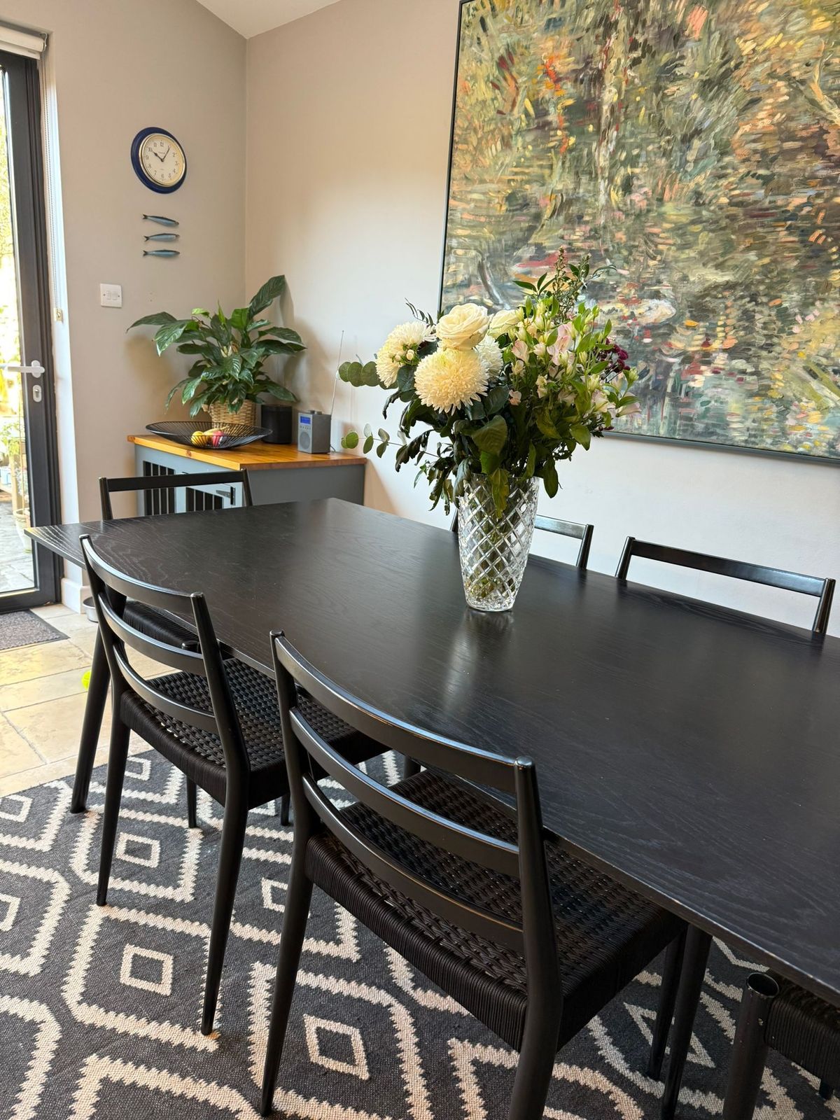 Beautiful Designer Table (&Tradition Sk5) & West Elm 6 Chairs (Holland Dining) Set Rrp £3800
