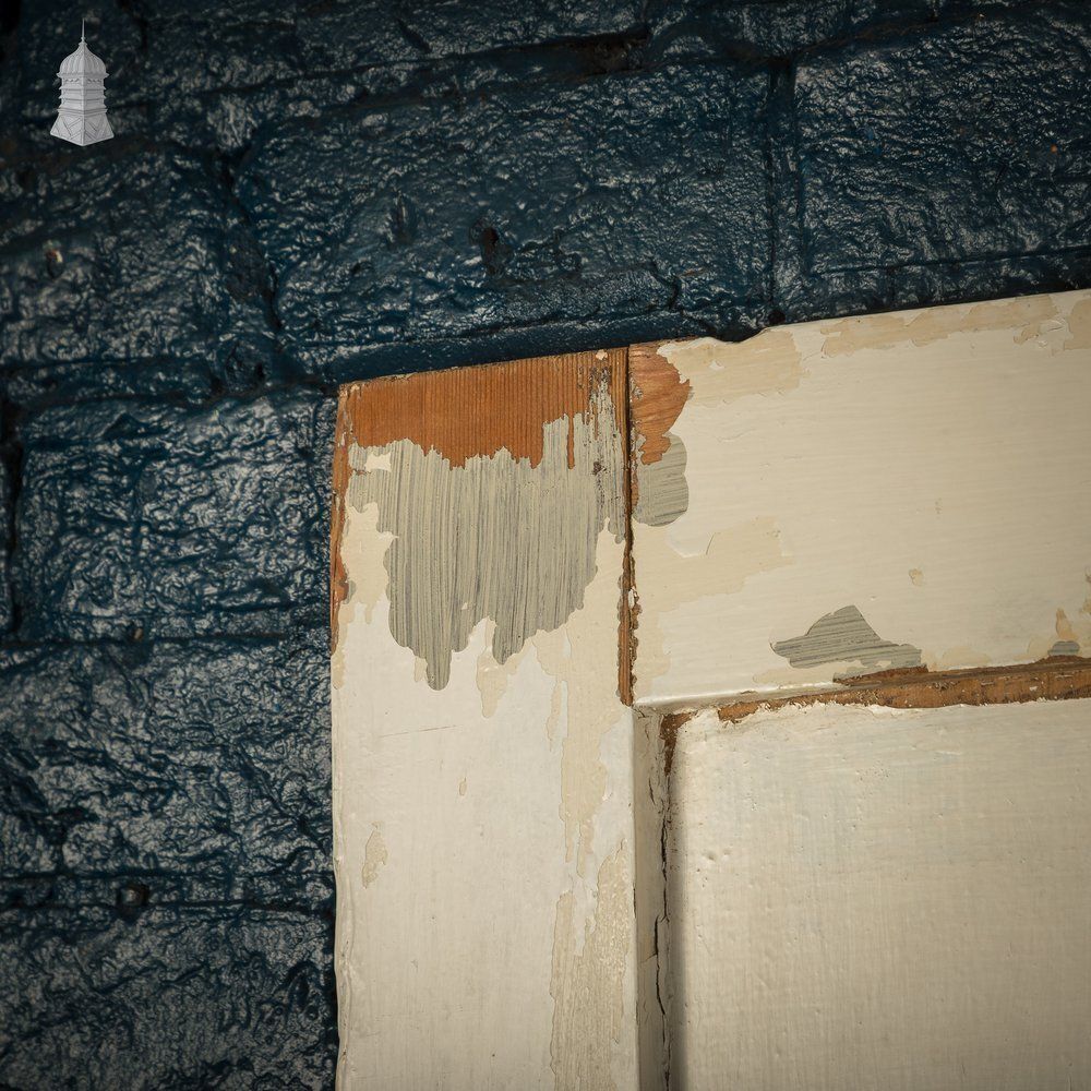 photo buy 6 Panel Door, Distressed White And Yellow Paint