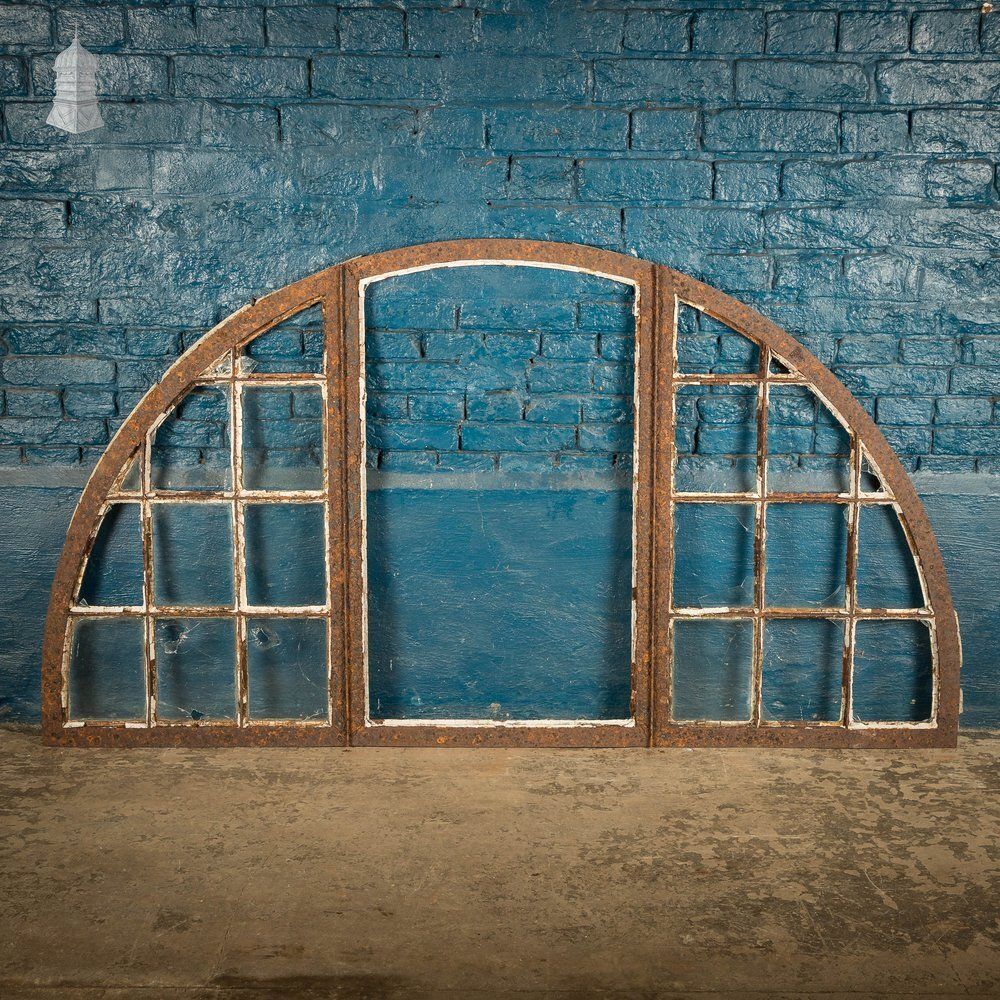 Arched Window Frames, Set Of 5, Cast Iron photo vinterior