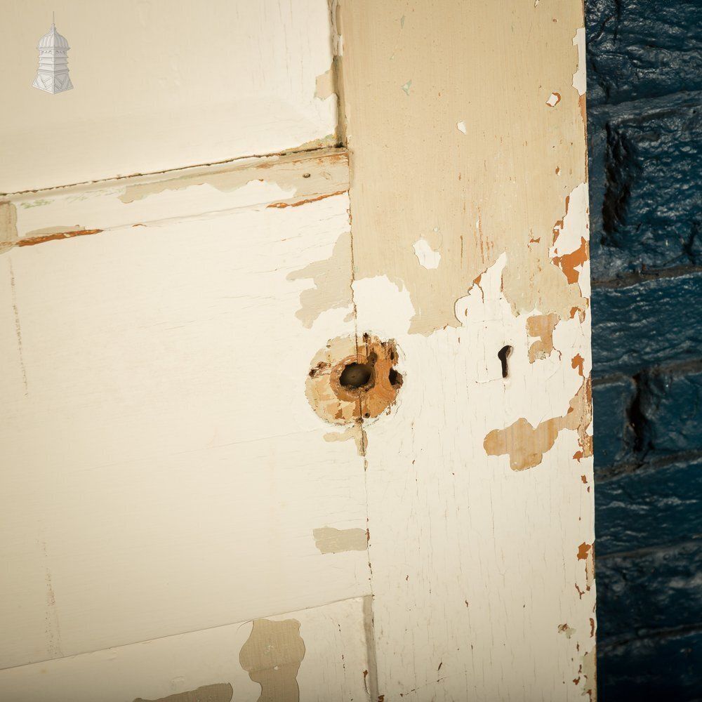 photo buy Six Panel Door, Green And White Distressed Paint