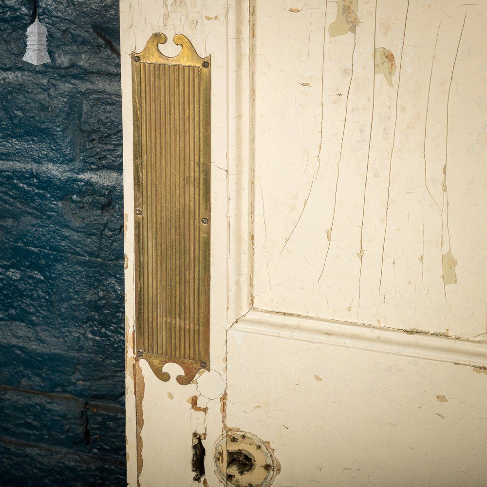 photo vinterior 6 Panel Door, Moulded Panels With Distressed Green Paint