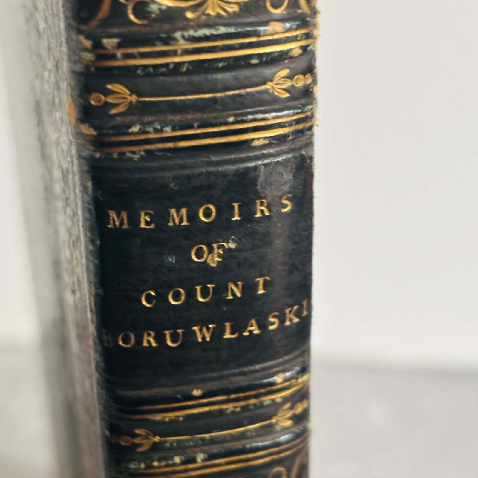Rare Antique Book Memoirs Of Count Boruwlaski photo furniture