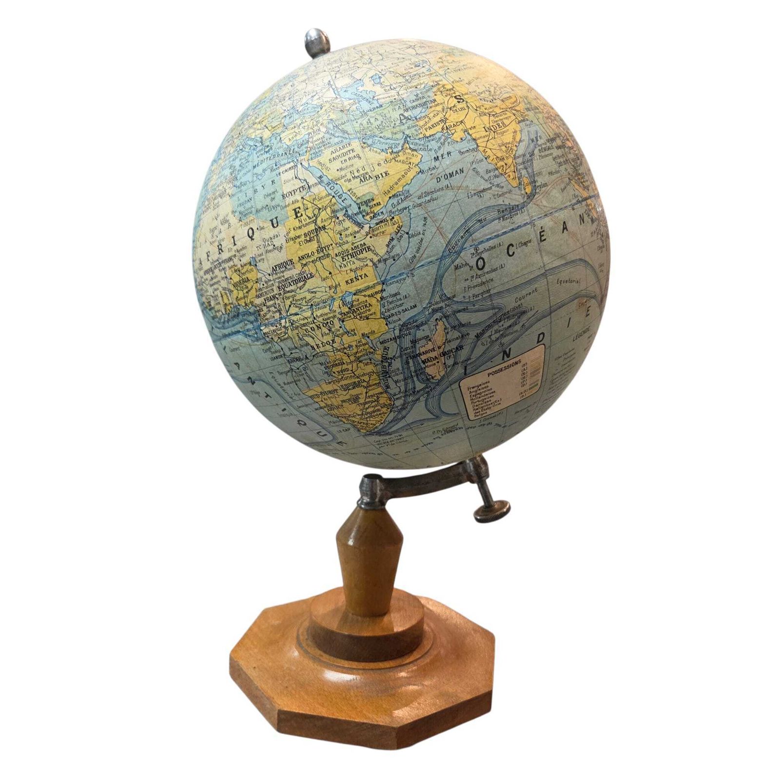 Globe terrestre J. Forest (vers 1930-1933) photo furniture