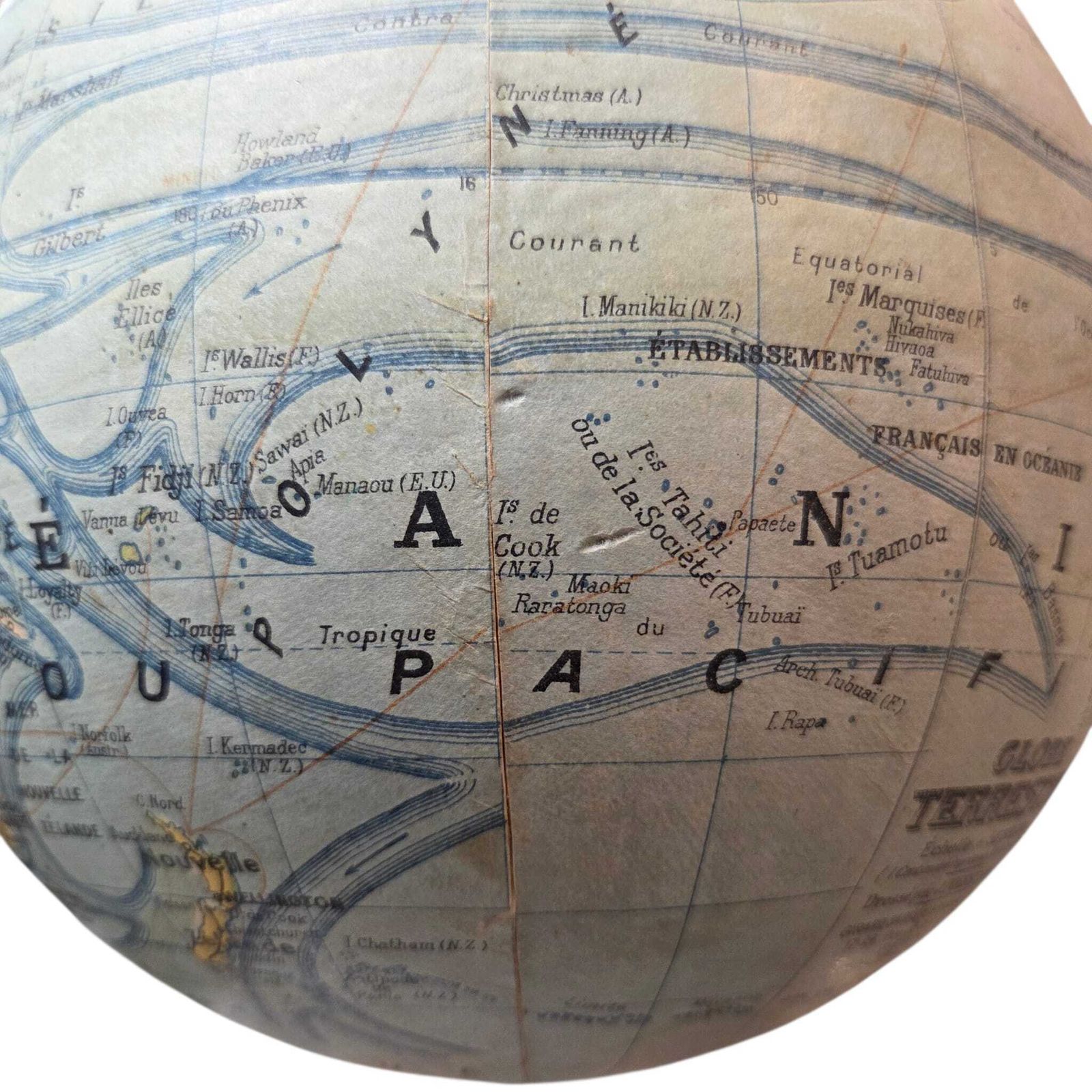 Globe terrestre J. Forest (vers 1930-1933) photo vinterior