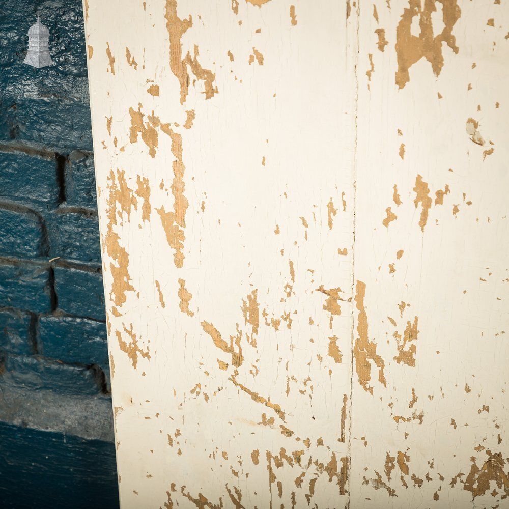 Ledged Cottage Door, Distressed White Paint photo buy