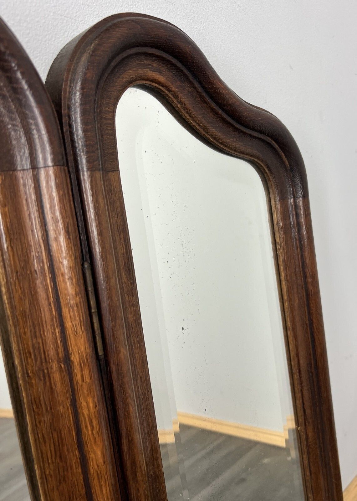 Antique French Rocaille Style Oak Carved Wall Mirror Wall Frame Lot 4574 photo buy