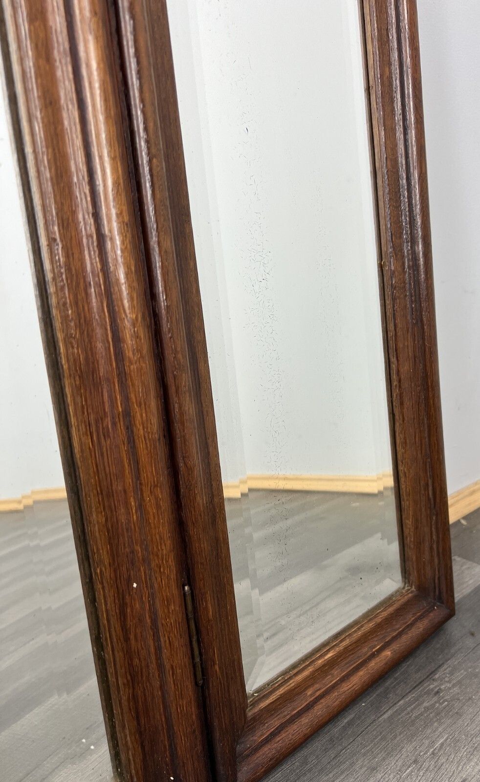 photo furniture Antique French Rocaille Style Oak Carved Wall Mirror Wall Frame Lot 4574
