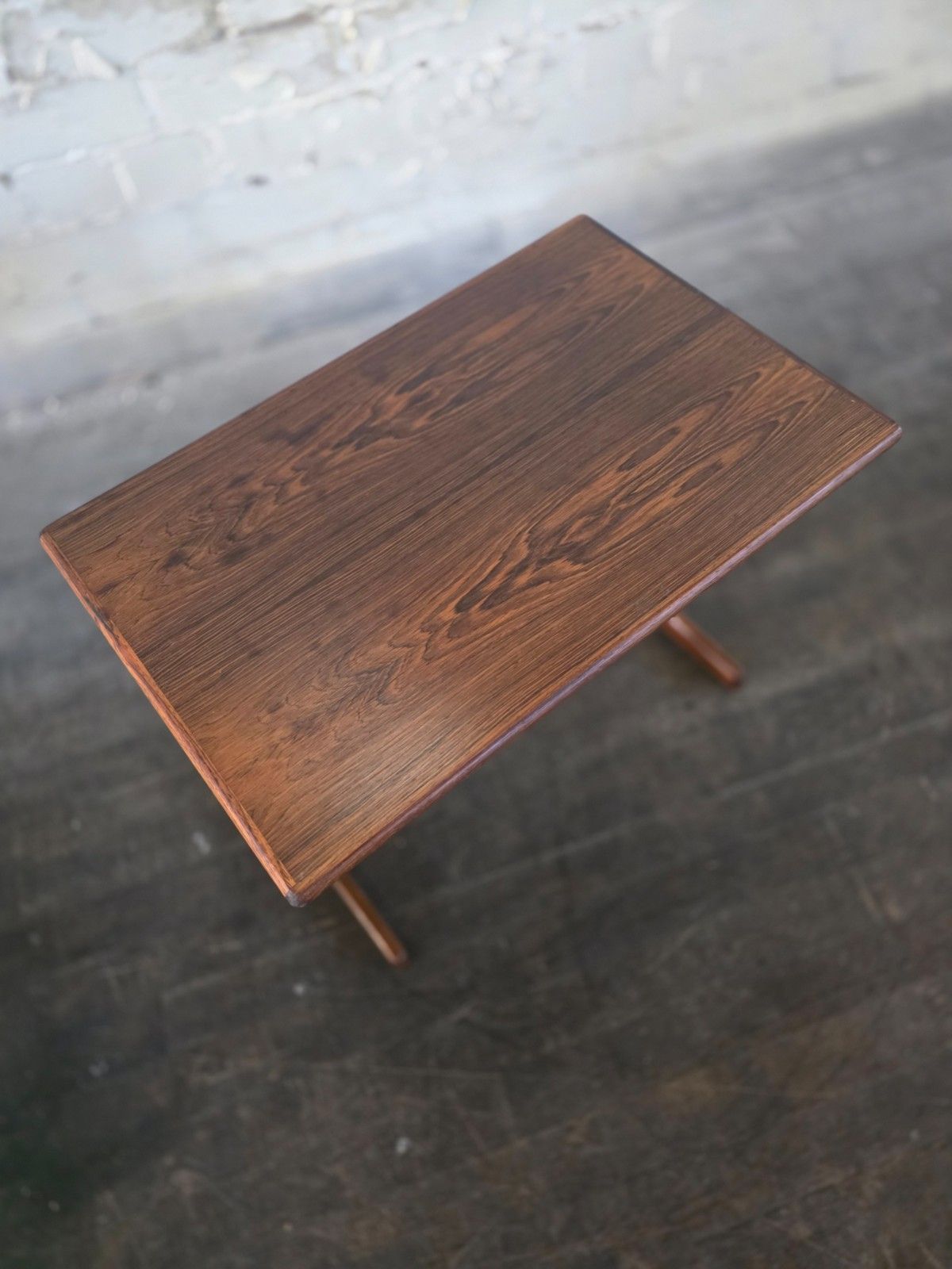 373.0 Rosewood Danish Mid Century Nest Of 3 Tables photo