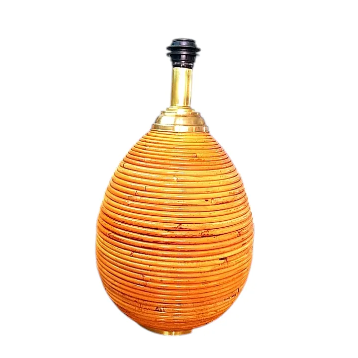 1960's Large Pencil Reed Table Lamp. photo buy