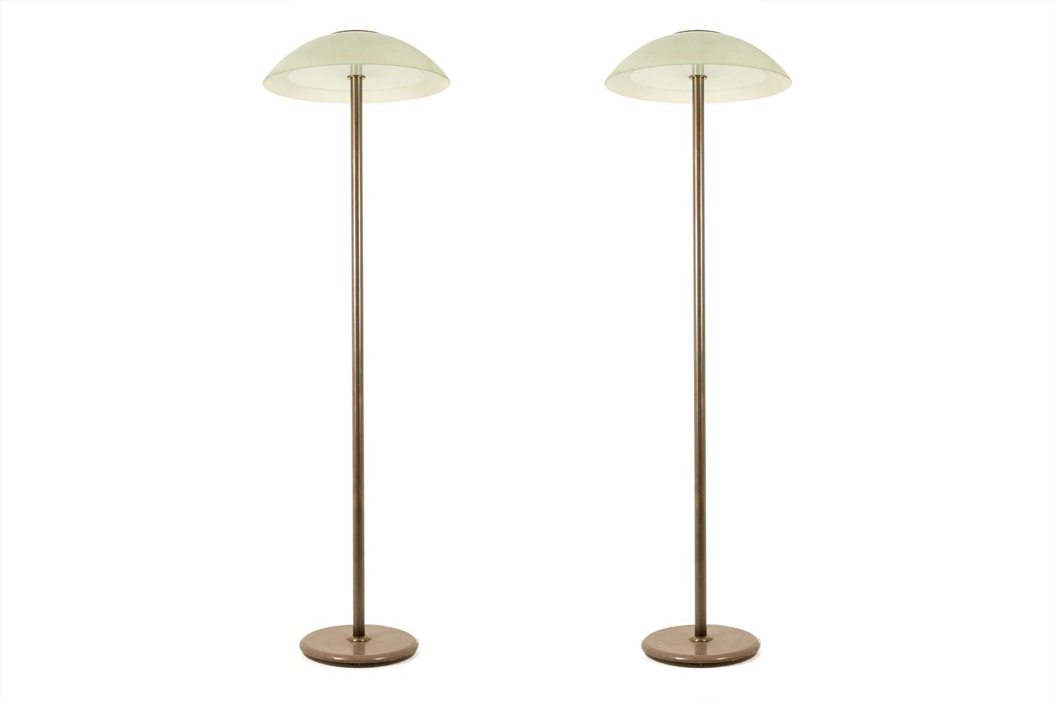 Andrée Putman Pair Of Art Deco Style Floor Lamps. Circa 1980