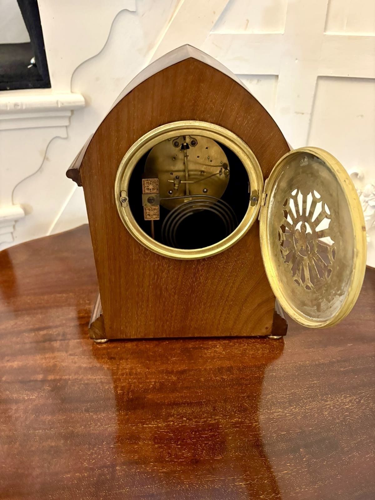 Antique Quality Mahogany Striking Mantel Clock photo 1085.0