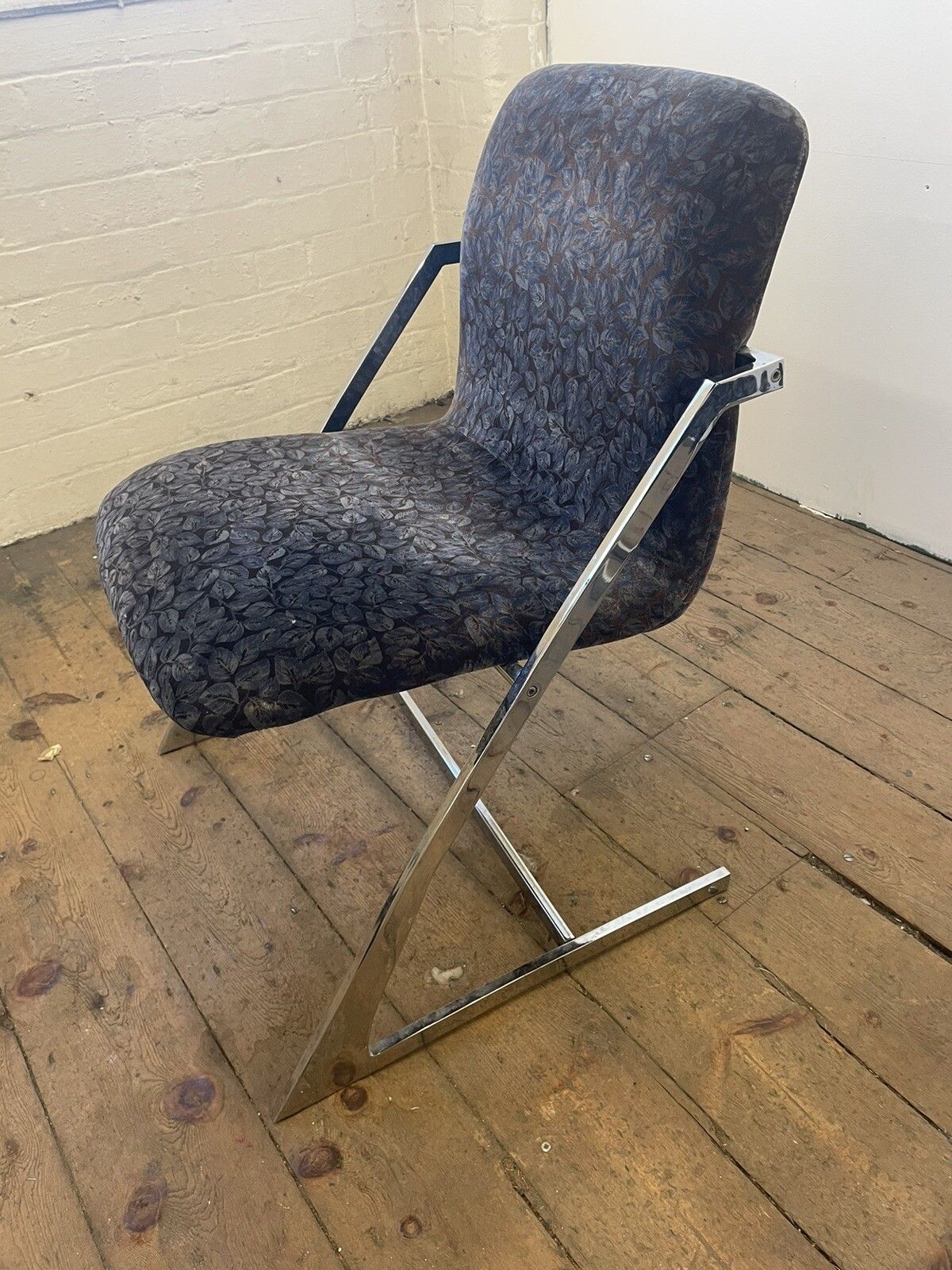 Vintage 1970s Z Chairs Manner Of Milo Baughman Heals Harrods Liberty &Co Retro photo for sale
