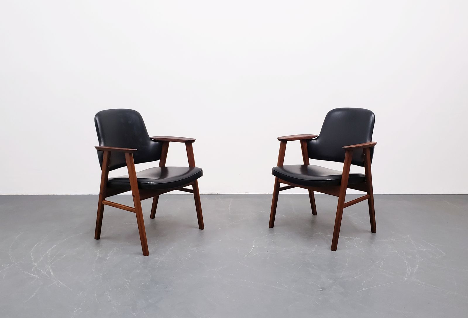 One Left   Mid Cetury Desk Teak Chair, 1960s photo furniture