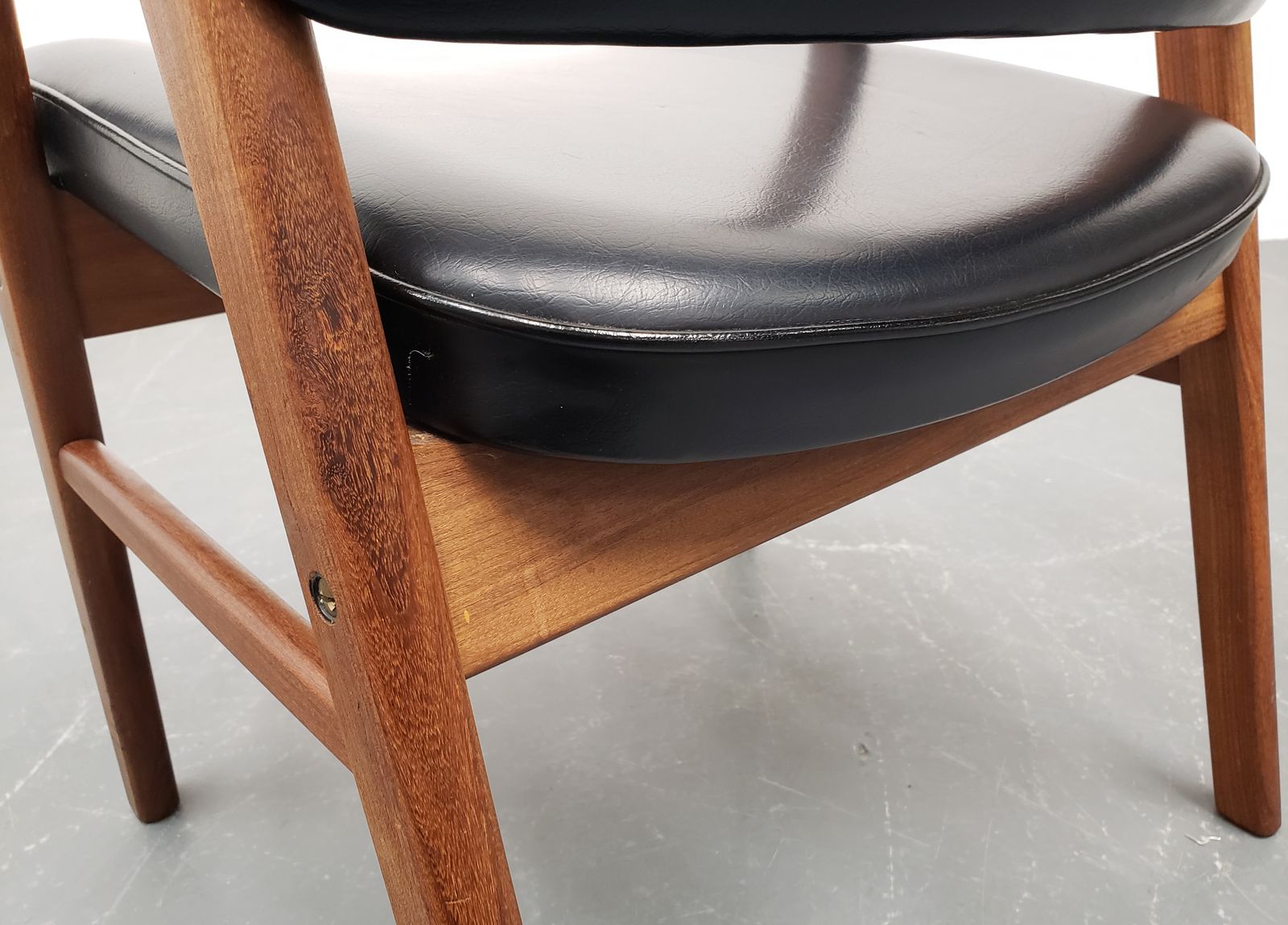 photo furniture One Left   Mid Cetury Desk Teak Chair, 1960s