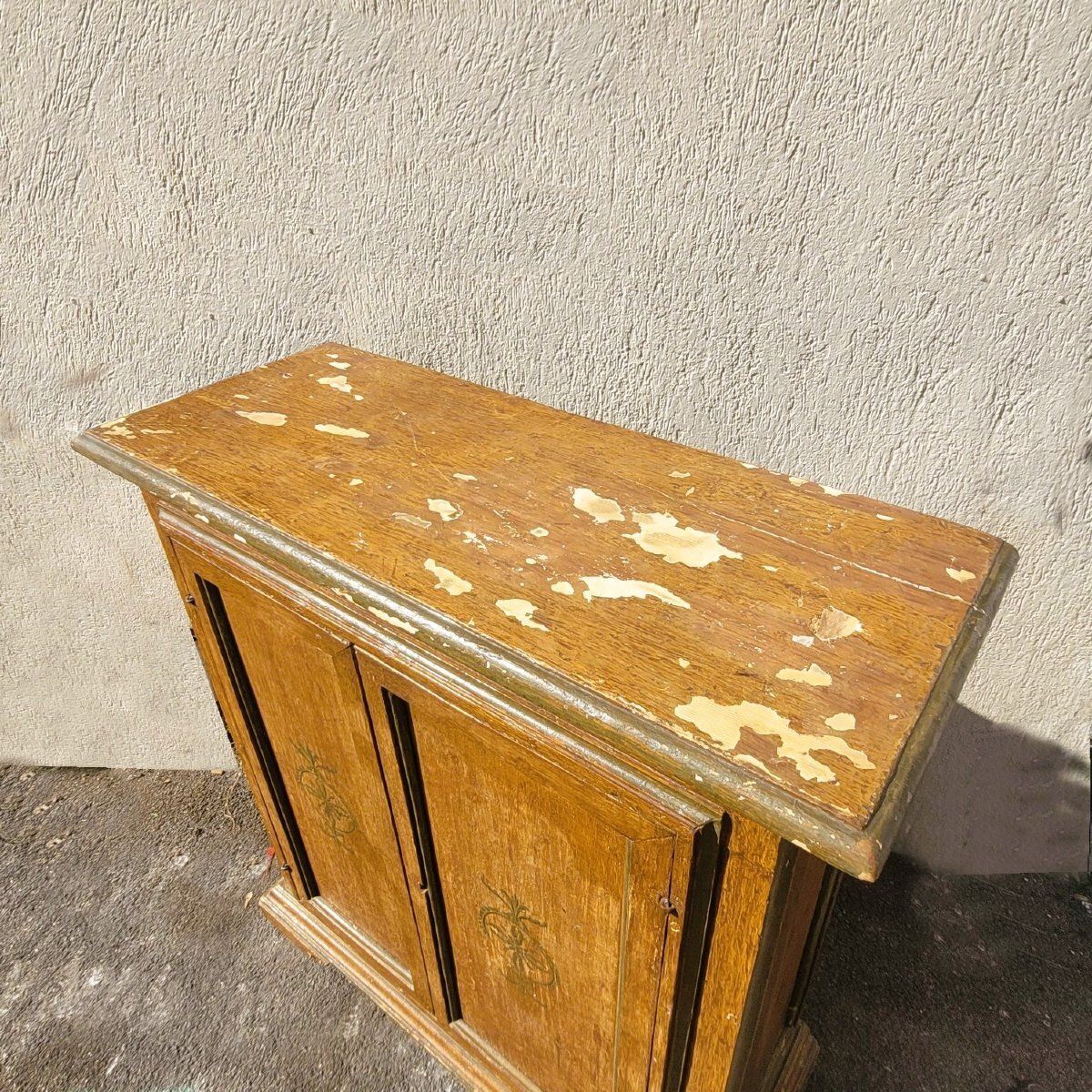 Painted Two Door Sideboard, Italy, 19th Century photo furniture