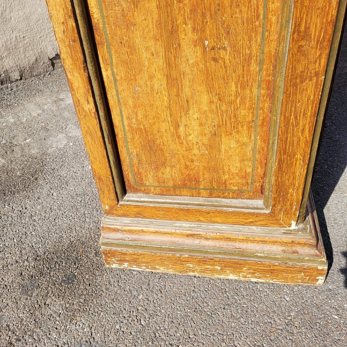 Painted Two Door Sideboard, Italy, 19th Century photo vintage