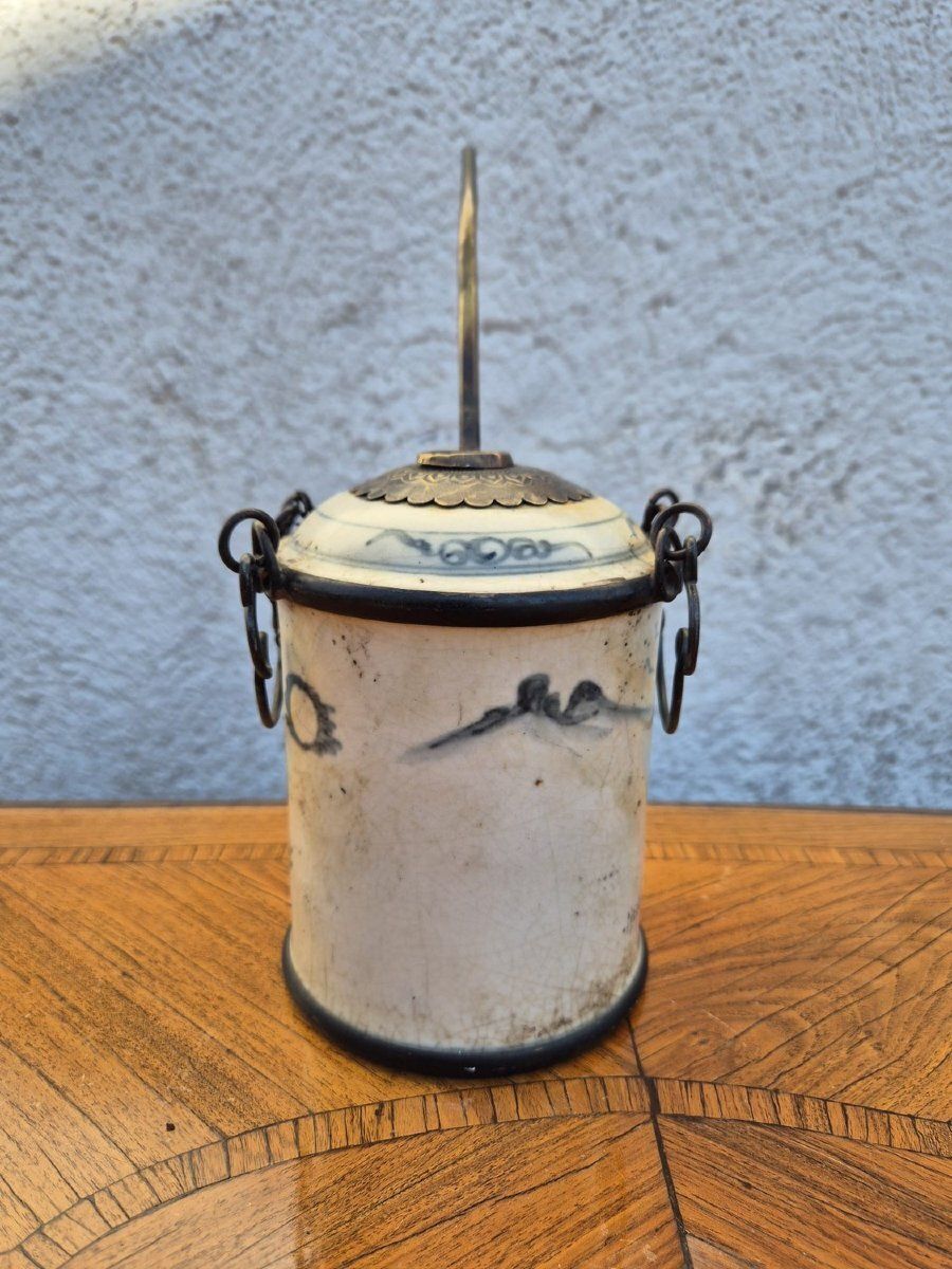 photo for sale Water/Opium Pipe In "Hue Blue " Porcelain, Late 19th Century, Early 20th Century