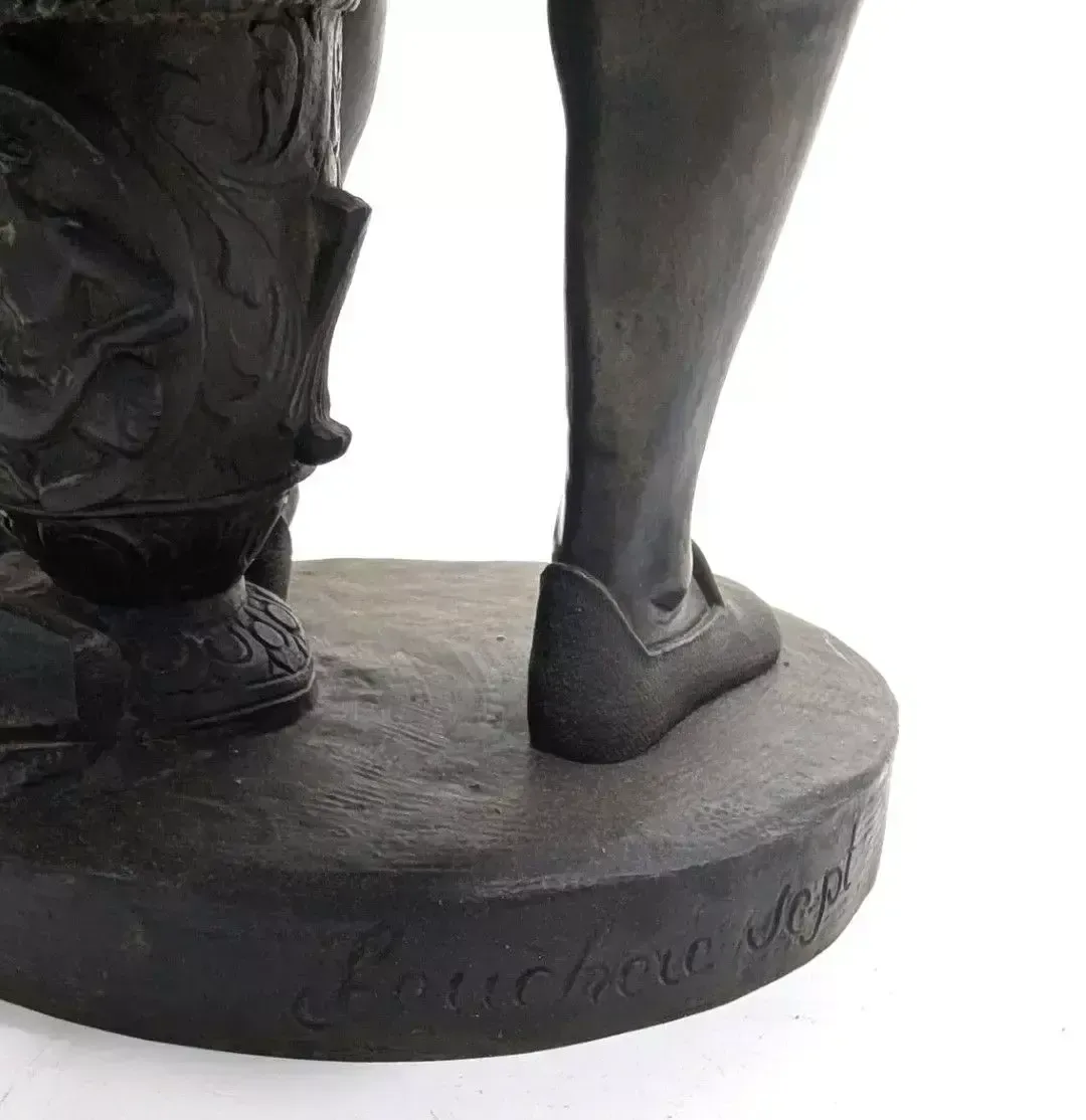 Late 19th Century Bronze Sculpture By Jean Jacques Feuchere Depicting Bernard Palissy photo Art