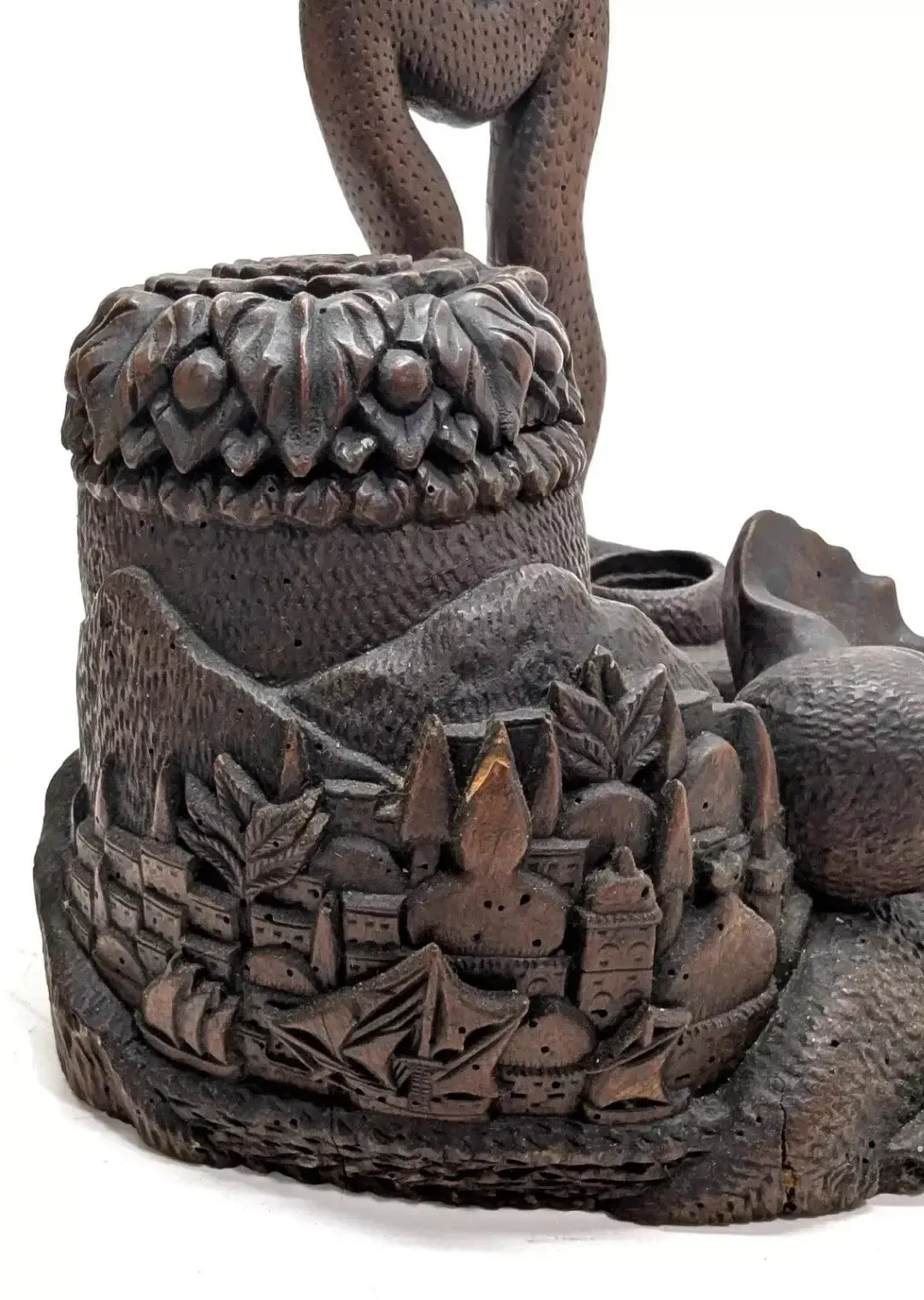 Attributed To Pierre Joseph Landry, Folk Art Tobacco Jar, Watch Holder And Candlestick photo 1310.0
