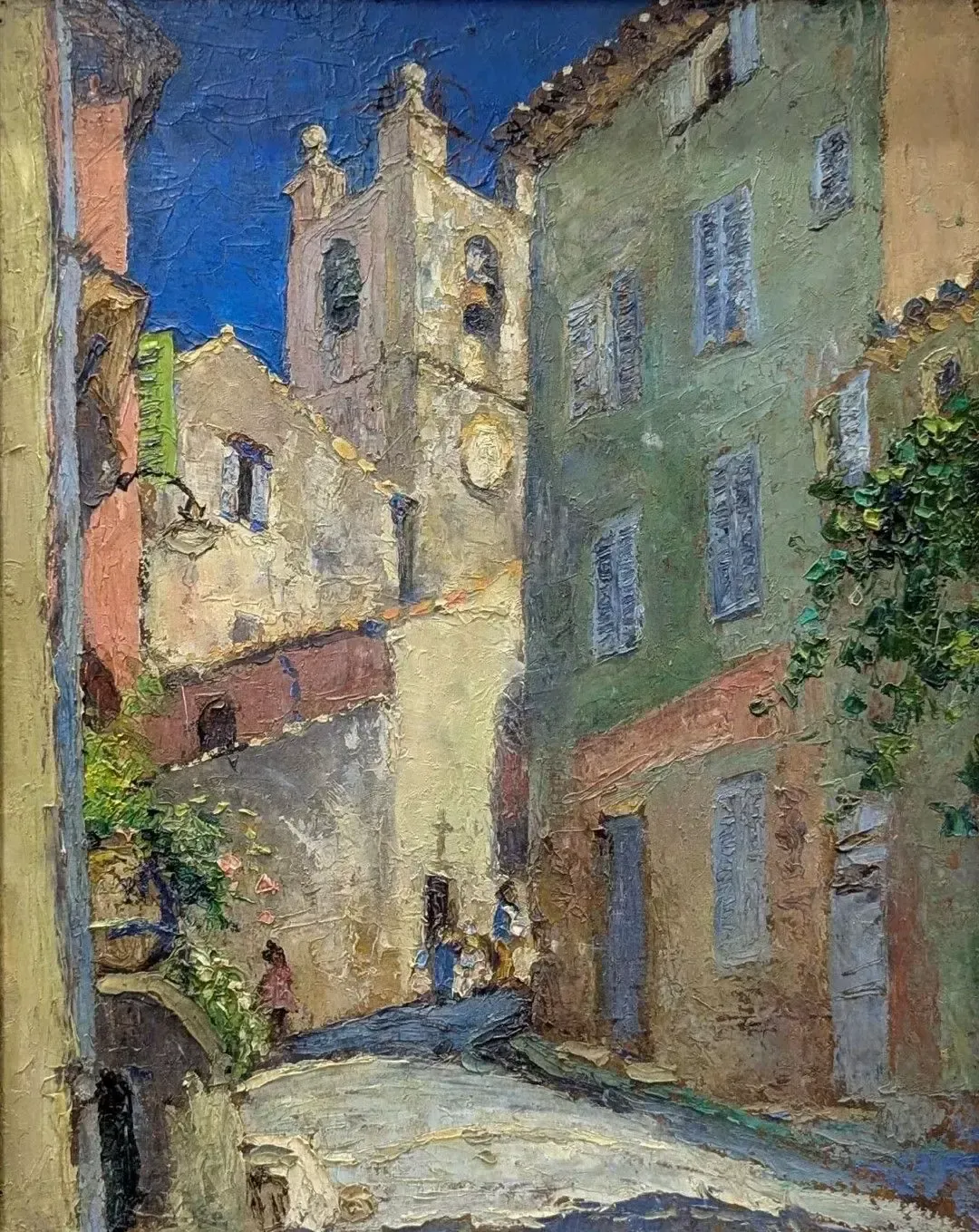 Entrance To A Provençal Village, Oil On Cardboard photo furniture