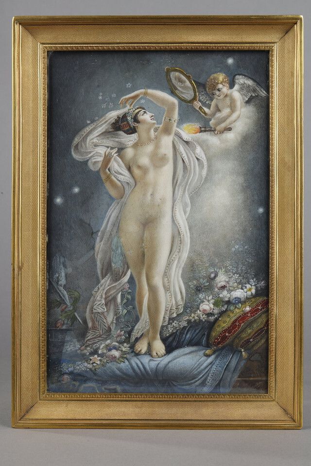 Representation Of Danaë, After A Painting By Anne Louis Girodet Trioson