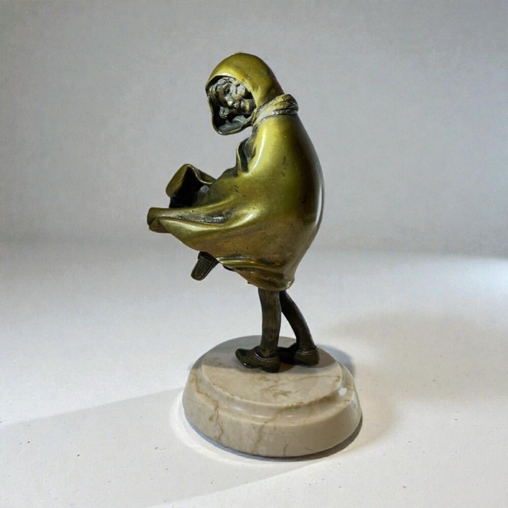 photo for sale An Art Deco Patinated Bronze Figure Of A Young Girl. H. Chiparus