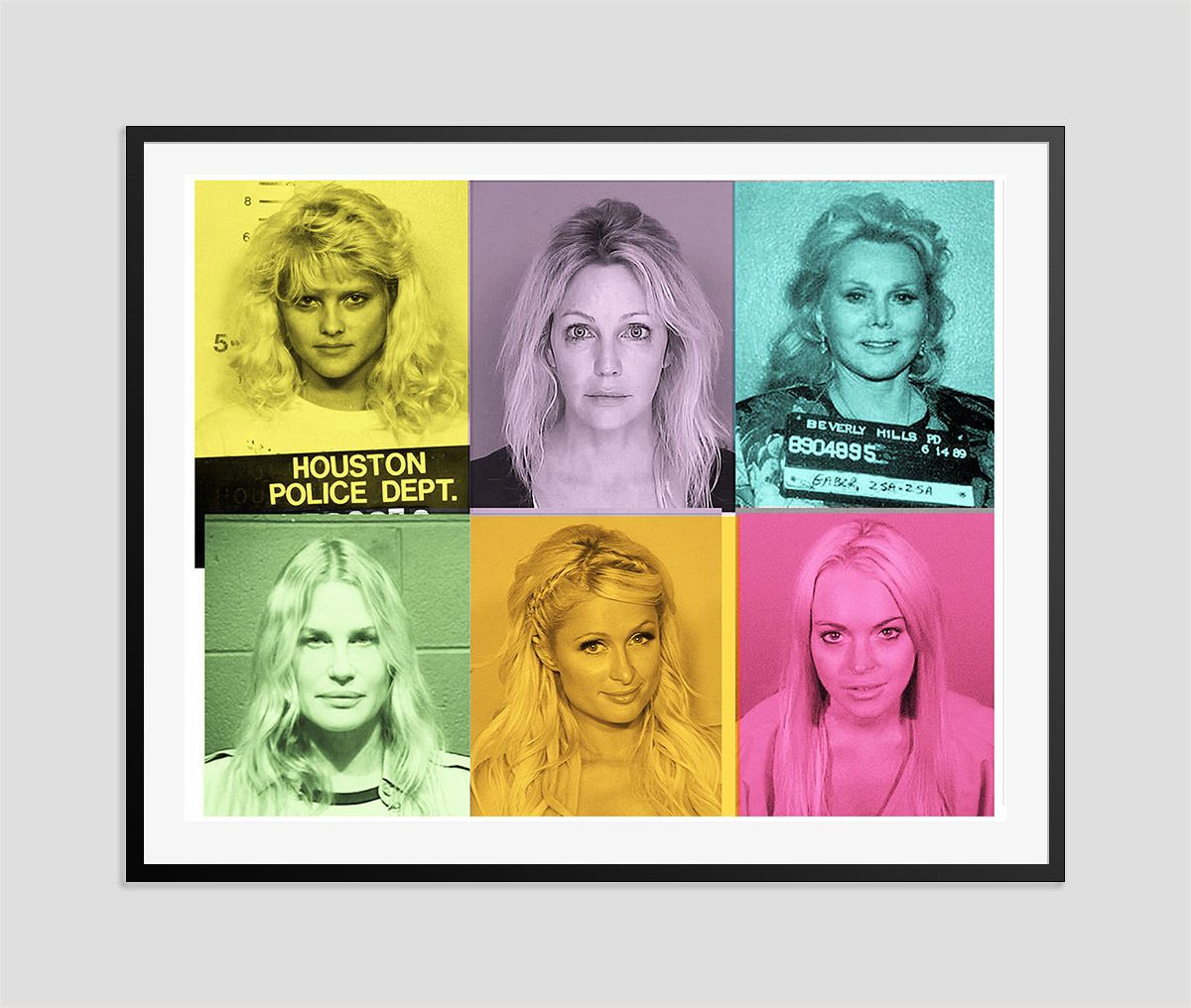 Batik 'Girls Just Wanna Have Fun !' Signed Limited Edition Print Framed In Black photo furniture