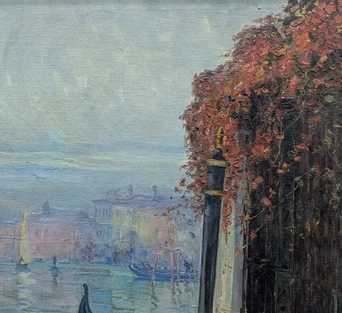 Oil On Canvas By Basile Nicholaevitch Netchitailoff, Venice, The Grand Canal photo for sale