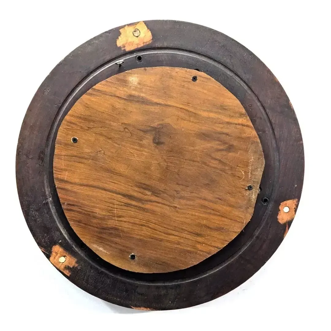Round Mirrors Known As "Witch Mirrors" Made Of Carved Wood photo for sale